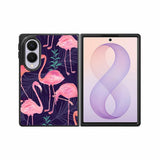 Flamingo Purple Pattern Samsung Galaxy Z Fold 8 Case