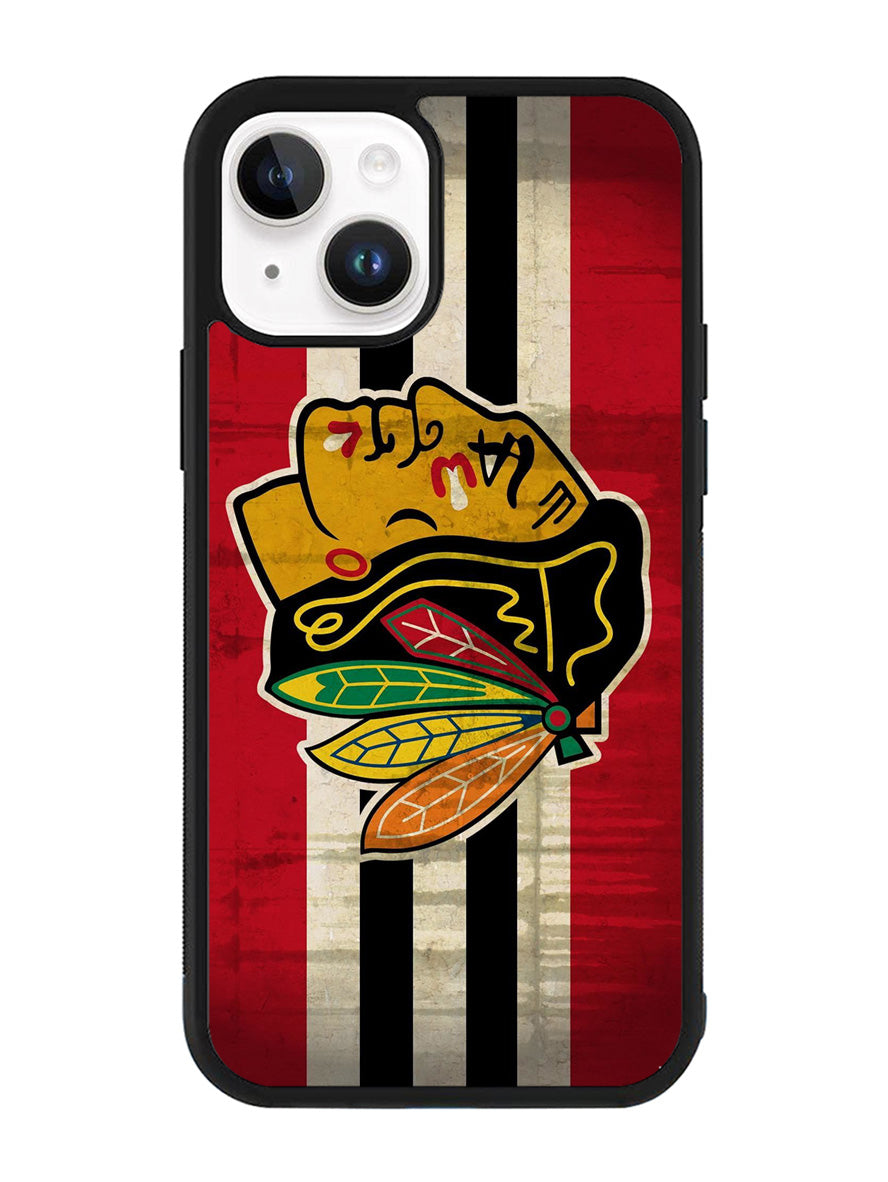 Chicago blackhawks Logo iPhone 15 Case BLN8496