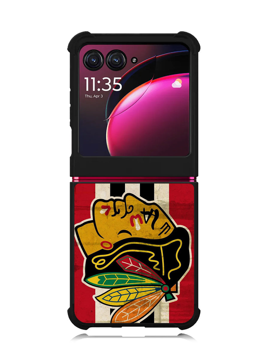 Chicago Blackhawks Logo Motorola Moto Razr Plus 2023 , Moto Razr+ 2023 Case