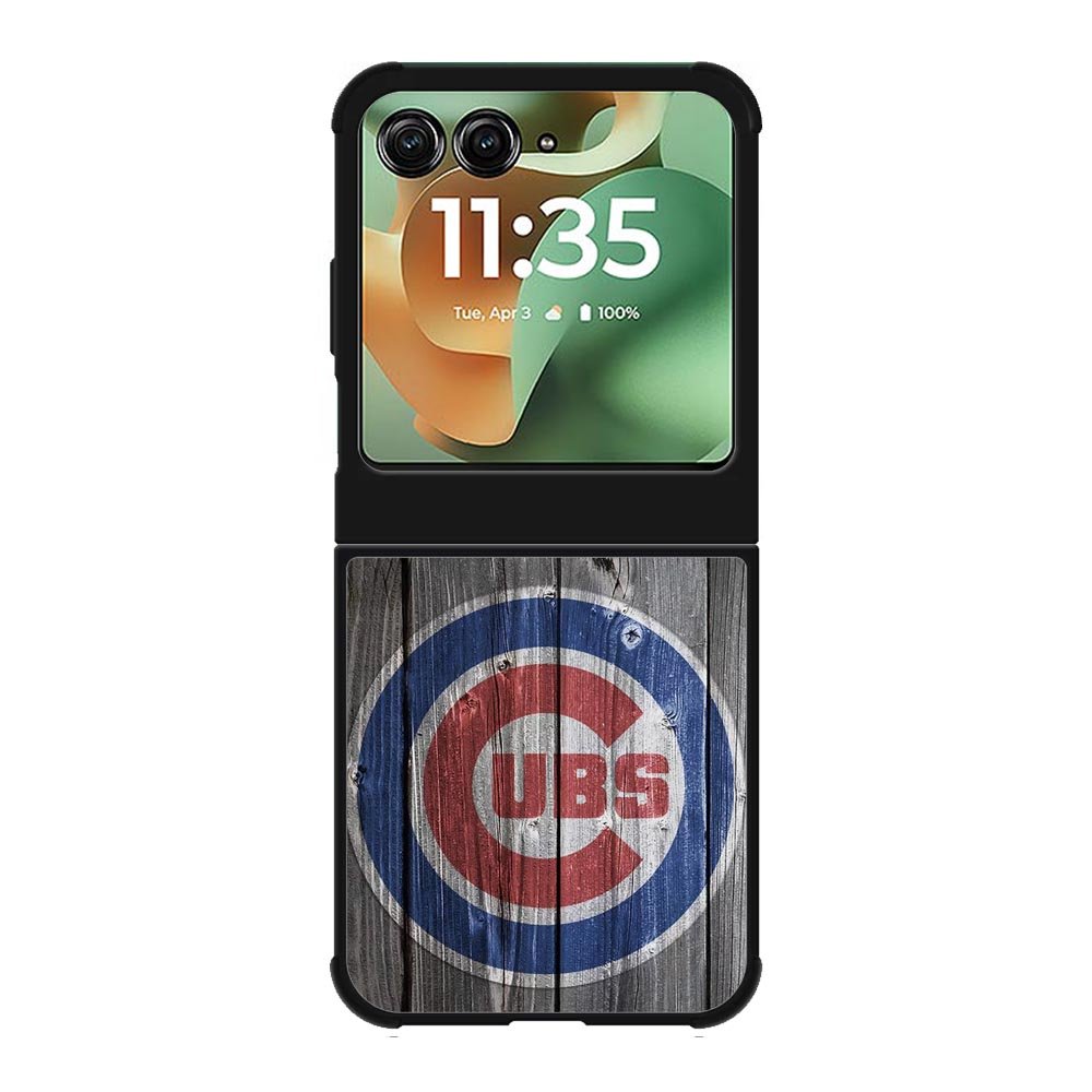 Chicago Cubs Wood Logo Motorola Moto RAZR 2025 Case