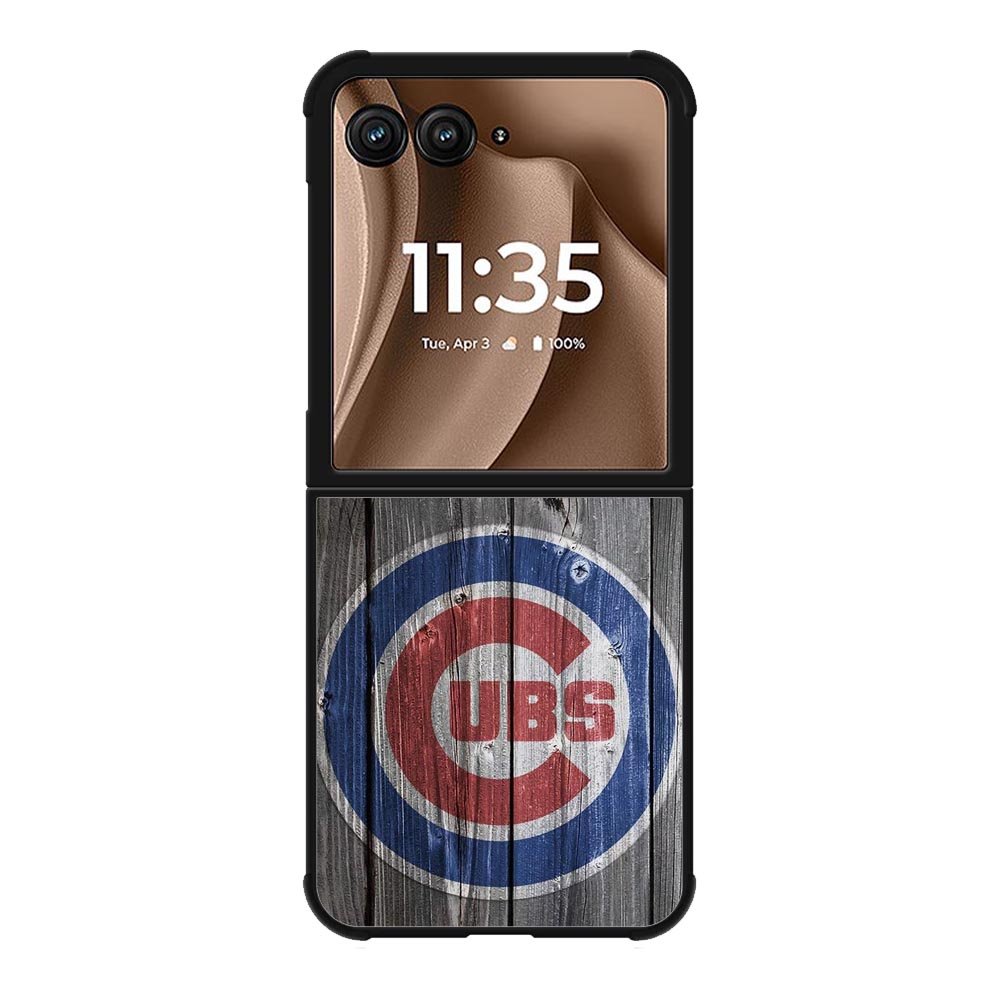 Chicago Cubs Wood Logo Motorola Moto RAZR Plus 2025 Case