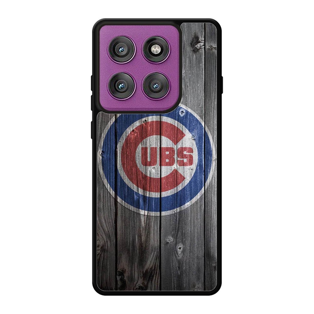Chicago Cubs Wood Logo Motorola Moto Edge 60 Pro Case