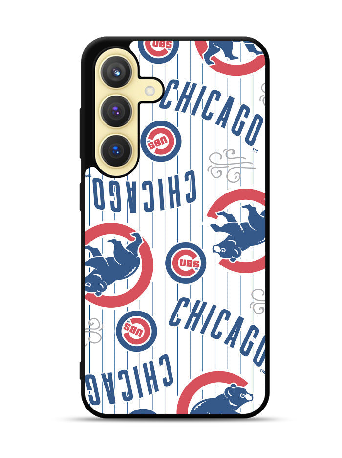 Chicago Cubs Baseball Doodle Samsung Galaxy S25 Plus 5G , Samsung Galaxy S25+ 5G Case