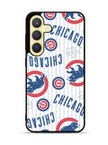 Chicago Cubs Baseball Doodle Samsung Galaxy S25 Plus 5G , Samsung Galaxy S25+ 5G Case