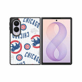 Chicago Cubs Baseball Doodle Samsung Galaxy Z Fold 8 Case