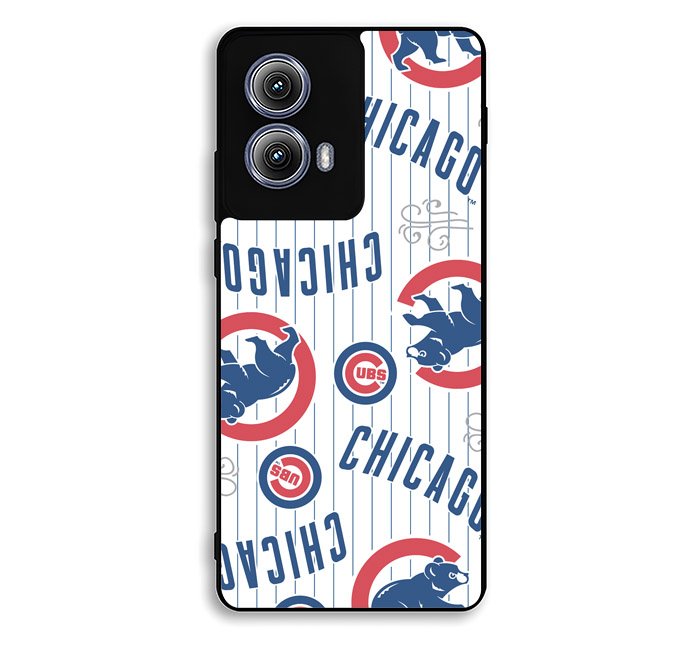 Chicago Cubs Baseball Doodle Motorola Moto Edge 2024 Case DC2262