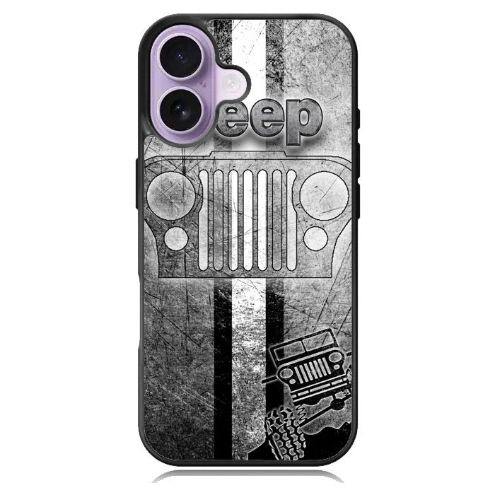 Jeep Grey iPhone 16 Plus Case DC0904