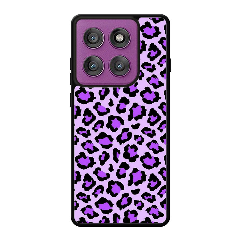 Leopard Purple Pattern Motorola Moto Edge 60 Pro Case