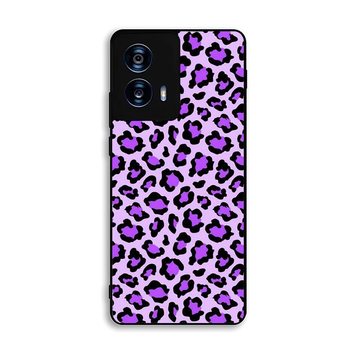 Leopard Purple Pattern Motorola Moto G Power 5G 2024 Case DC5356