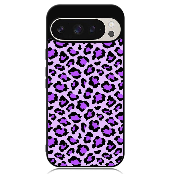 Leopard Purple Pattern Google Pixel 9 Pro XL Case