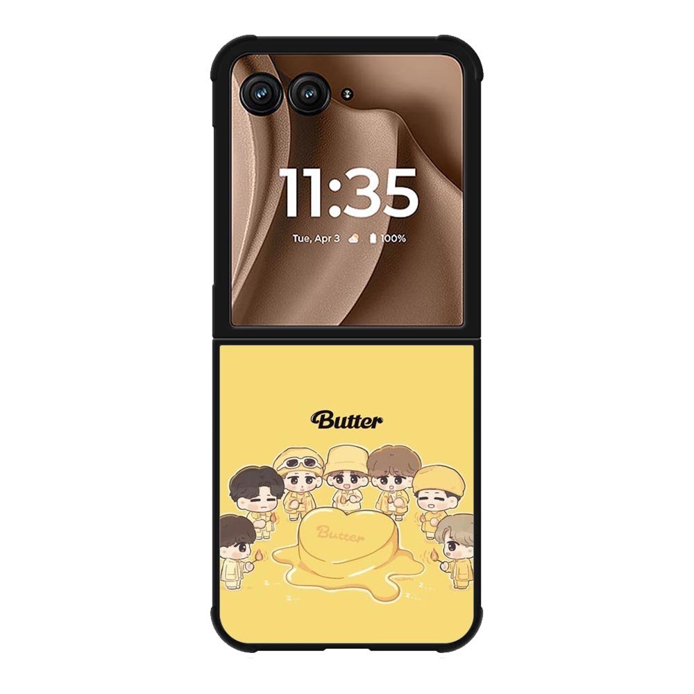 BTS Butter Chibi Personil Motorola Moto RAZR Plus 2025 Case