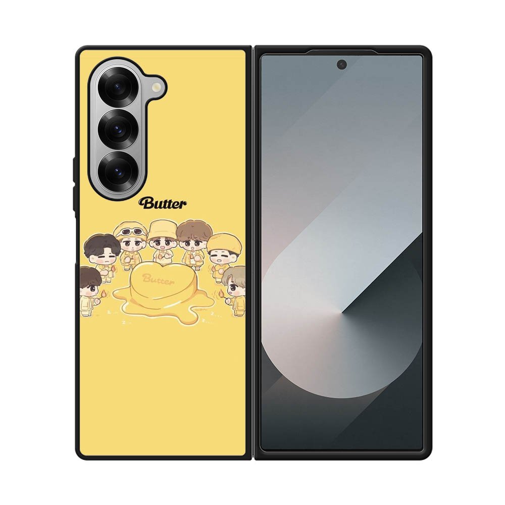 BTS Butter Chibi Personil Samsung Galaxy Z Fold 7 5G Case