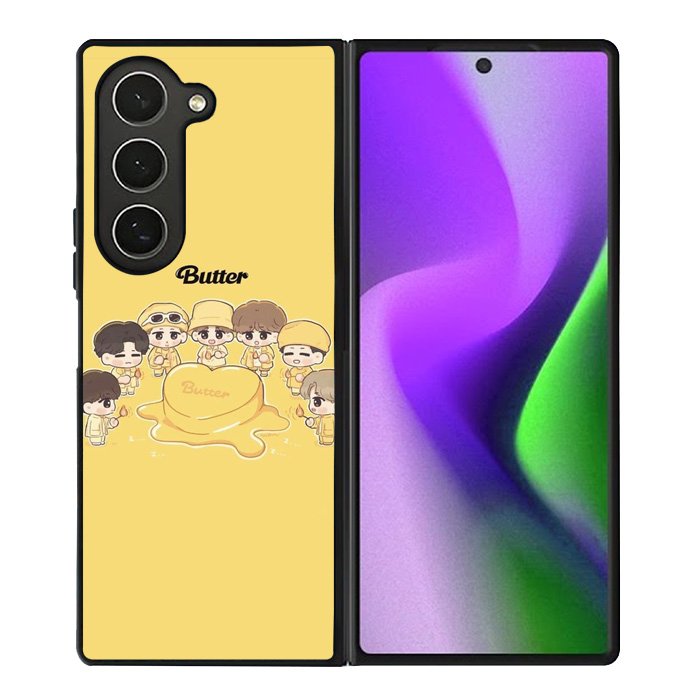 BTS Butter Chibi Personil Samsung Galaxy Z Fold 6 Case