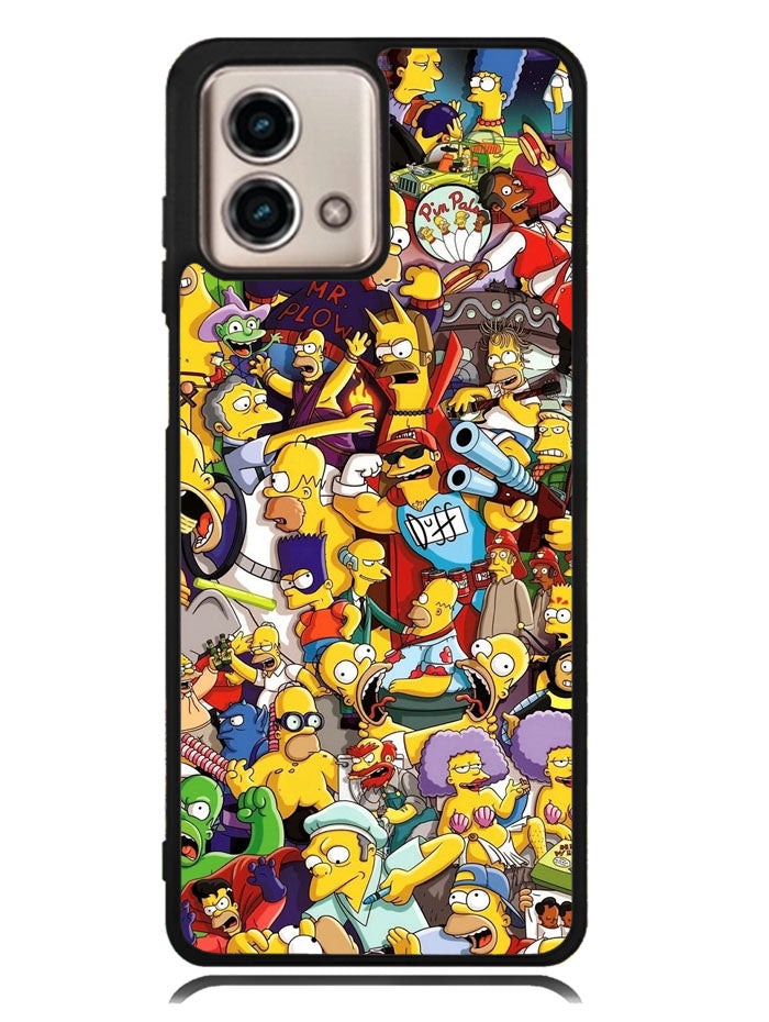 The Simpsons All Characters Motorola Moto G Stylus 5G 2023 Case