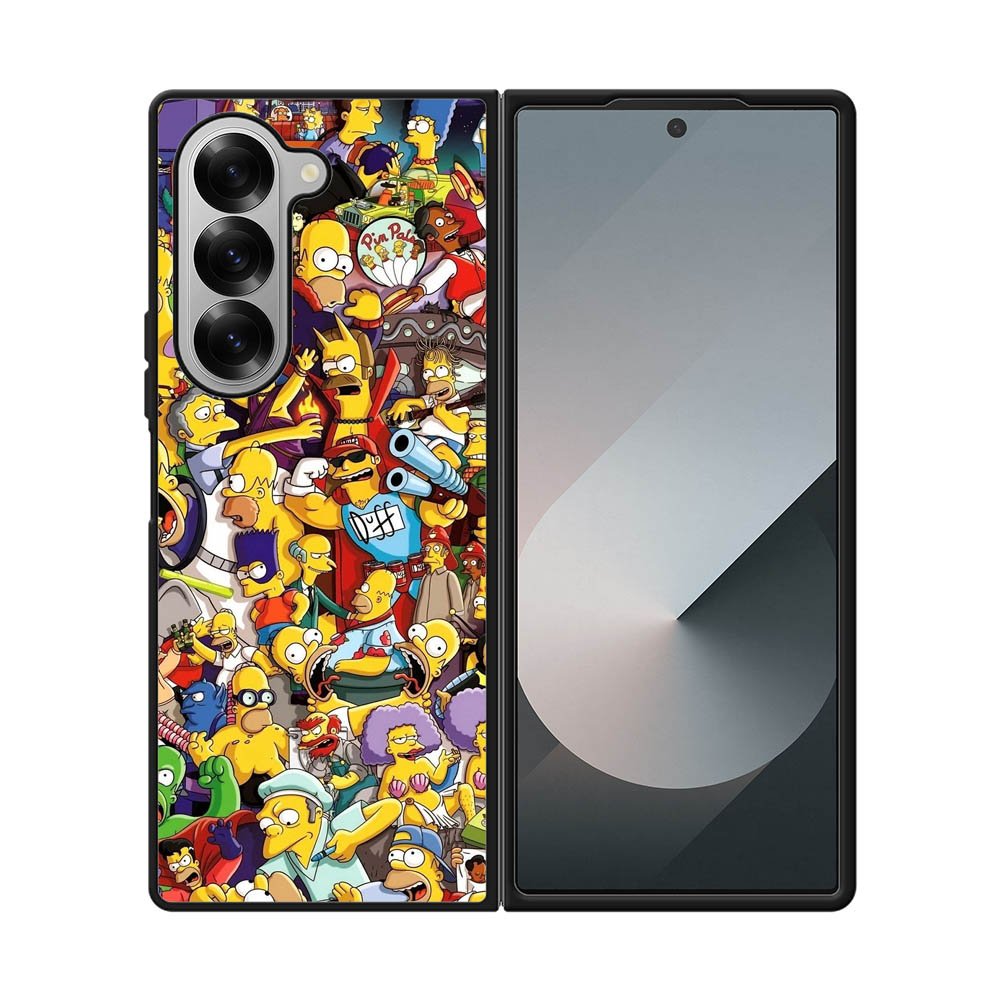 The Simpsons All Characters Samsung Galaxy Z Fold 7 5G Case