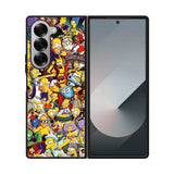 The Simpsons All Characters Samsung Galaxy Z Fold 7 5G Case