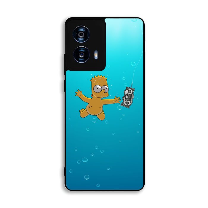 Bart Simpsons Nevermind Nirvana Motorola Moto G Power 5G 2024 Case DC0357