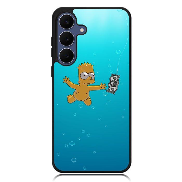 Bart Simpsons Nevermind Nirvana Samsung Galaxy S24 Plus , Samsung Galaxy S24+ Case DC0144
