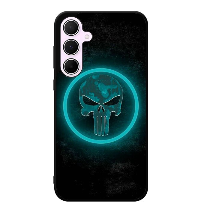 Punisher Blue Glow Samsung Galaxy A15 5G Case DC1516