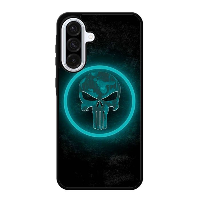 Punisher Blue Glow Samsung Galaxy A56 Case DC1516