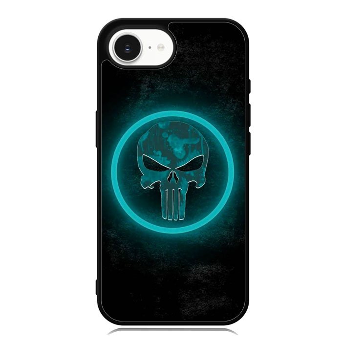 Punisher Blue Glow iPhone 16e Case DC1516