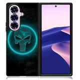 Punisher Blue Glow Samsung Galaxy Z Fold 7 Case DC1516