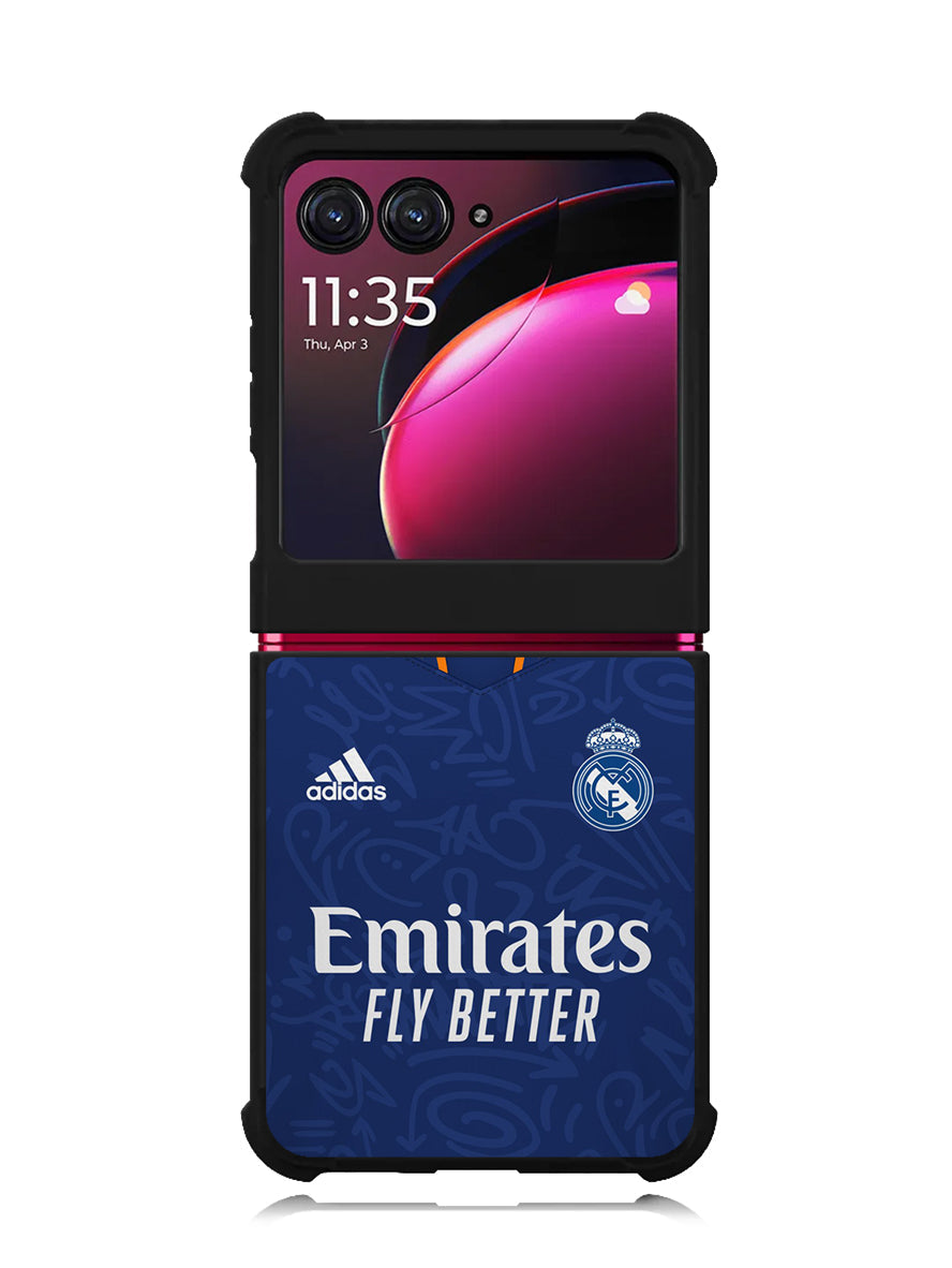Real Madrid 2021-2022 Away Jersey Motorola Moto Razr Plus 2023 , Moto Razr+ 2023 Case