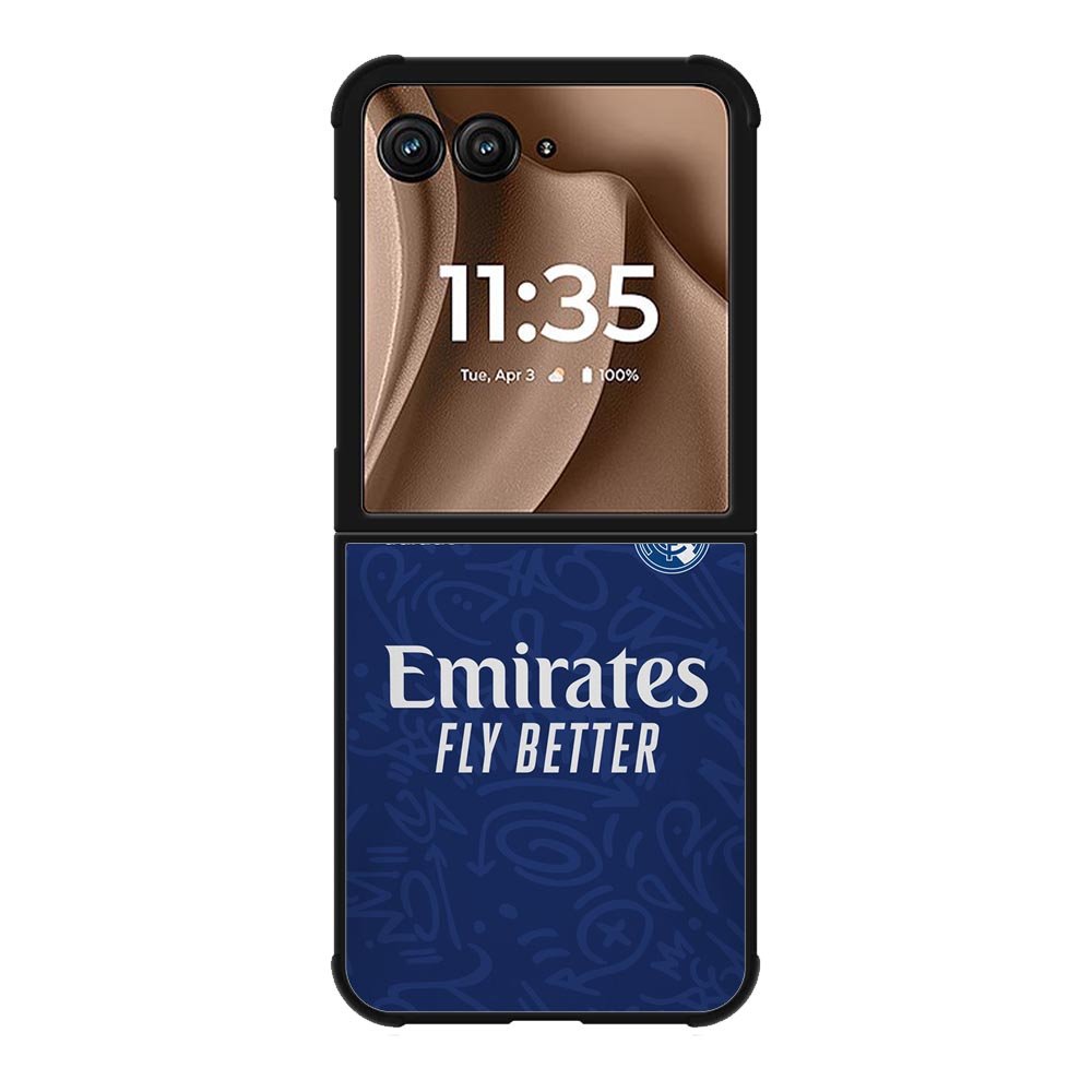 Real Madrid 2021-2022 Away Jersey Motorola Moto RAZR Plus 2025 Case