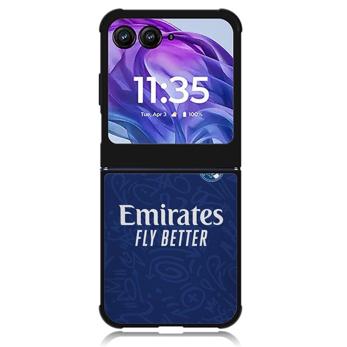 Real Madrid 2021-2022 Away Jersey Motorola Moto Razr Plus 2024 , Moto Razr+ 2024 Case