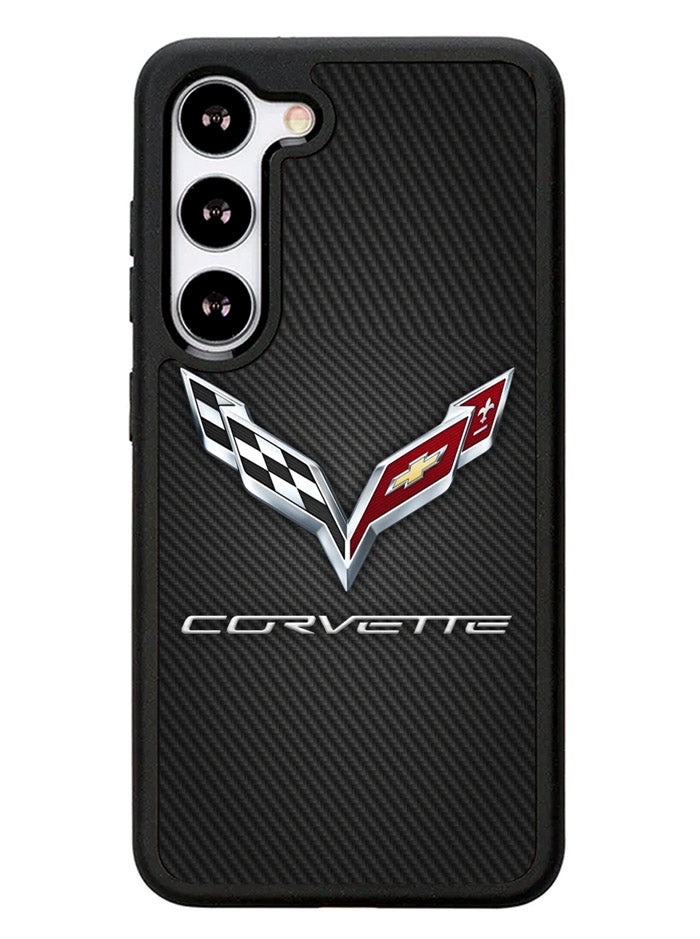Corvette Logo Carbon 2nd Samsung Galaxy S23 Plus 5G / Samsung Galaxy S23+ 5G Case
