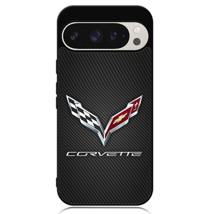 Corvette Logo Carbon Google Pixel 9 | Google Pixel 9 Pro Case DC0388