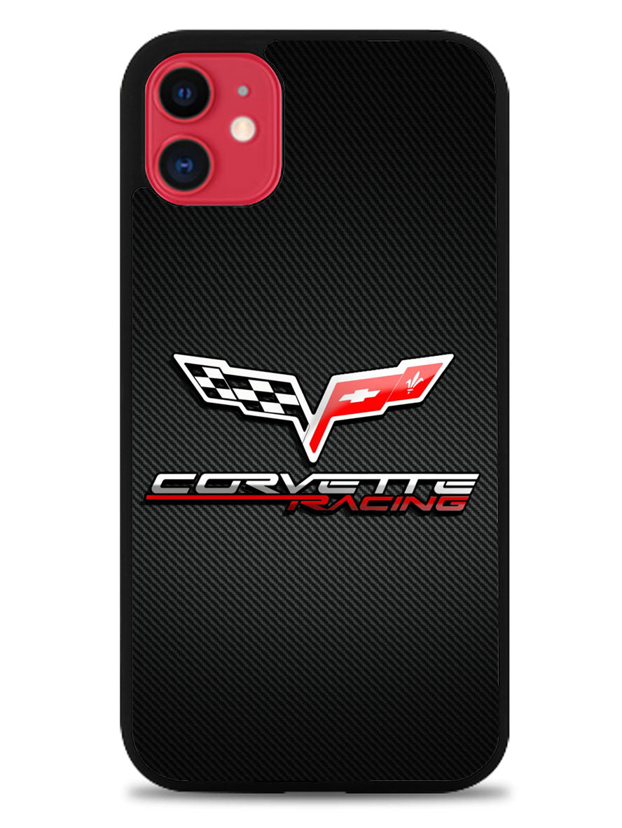 Corvette Racing Carbon Logo iPhone 11 Case
