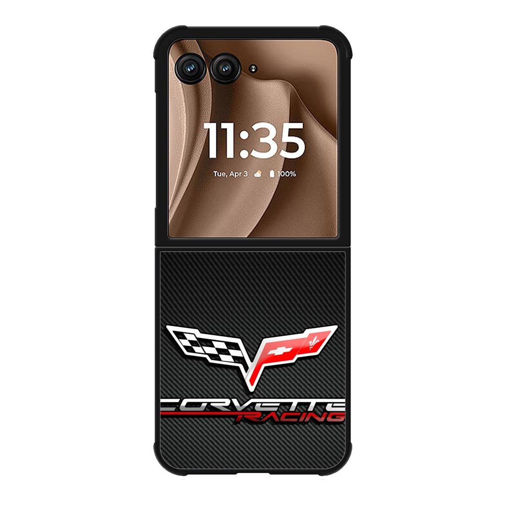 Corvette Racing Carbon Logo Motorola Moto RAZR Plus 2025 Case