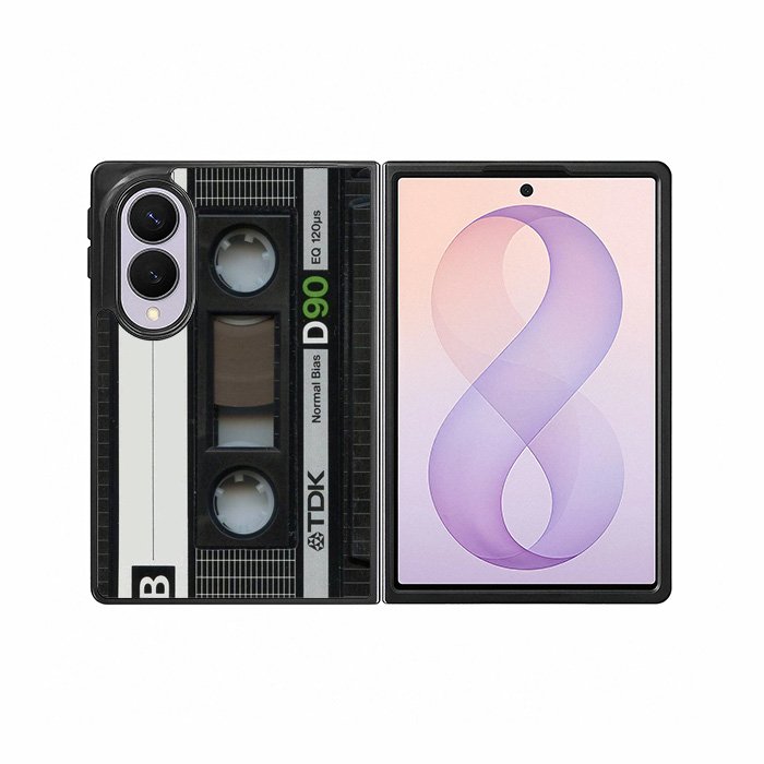 Retro Cassette Tape D90 Samsung Galaxy Z Fold 8 Case