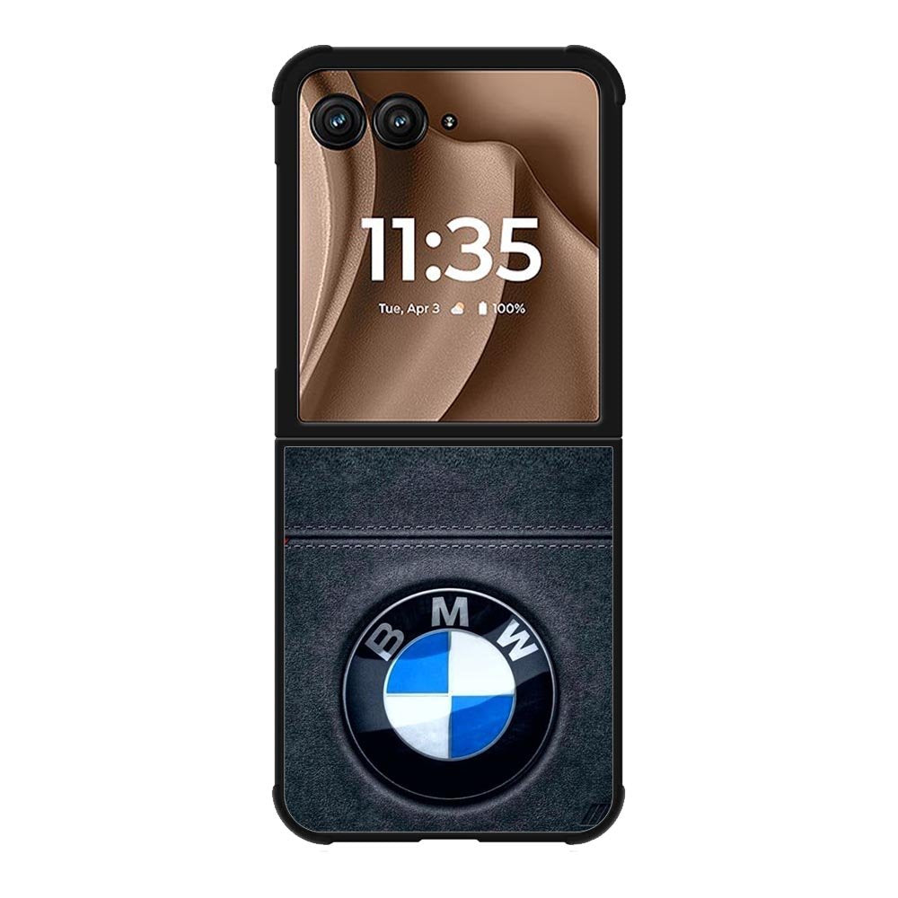 Bmw Logo Leather Motorola Moto RAZR Plus 2025 Case