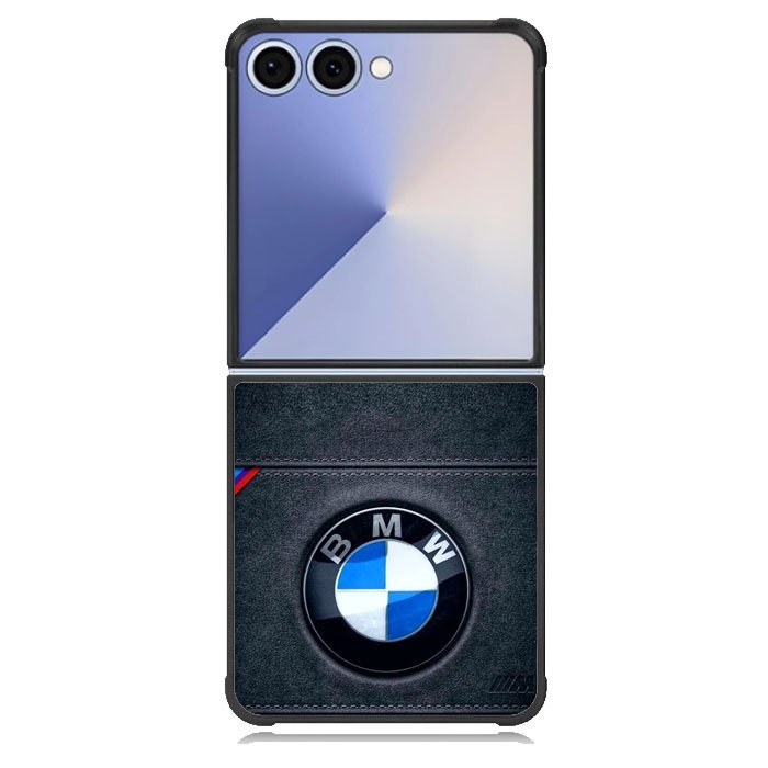 BMW Logo Leather Samsung Galaxy Z Flip 7 Case DC0210