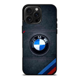 BMW Logo Leather iPhone 16 Pro Max Case DC0210