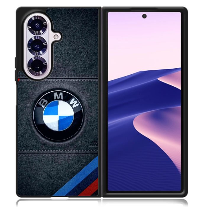 BMW Logo Leather Samsung Galaxy Z Fold 7 Case DC0210
