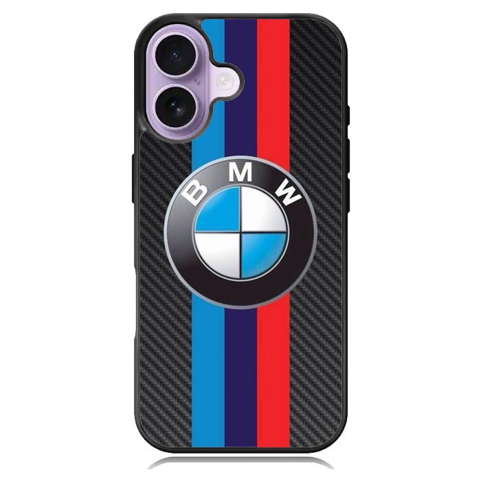 BMW Carbon Stripes Logo iPhone 16 Case DC0204