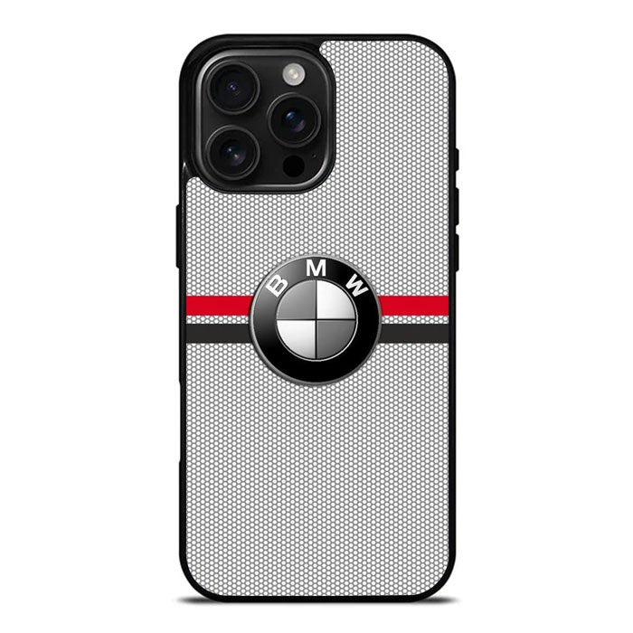 BMW Racing Red Black Logo iPhone 16 Pro Max Case DC0218