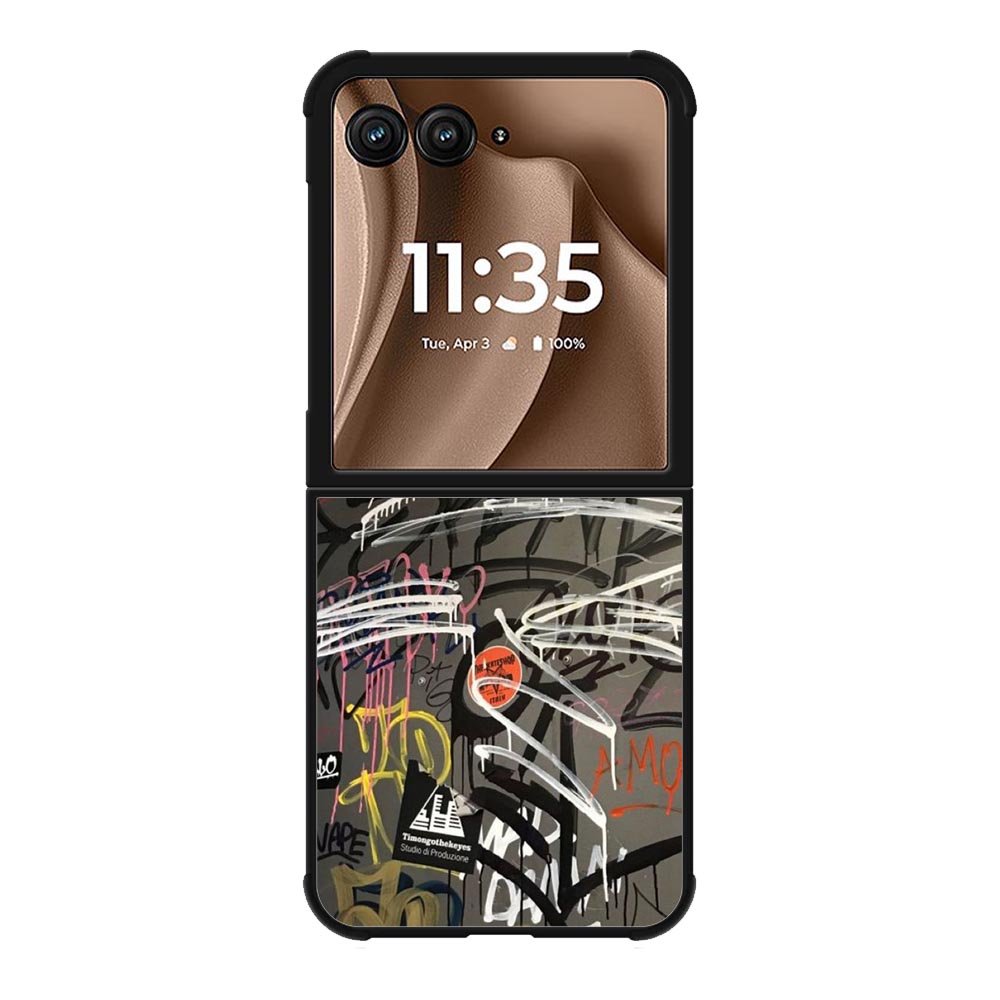 Graffiti in The Grey Wal Motorola Moto RAZR Plus 2025 Case