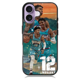 12 Morant Memphis Grizzlies iPhone 16 Plus Case DC0001