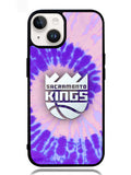 Sacramento Kings Tie Dye Style Logo iPhone 14 Case BLN10409