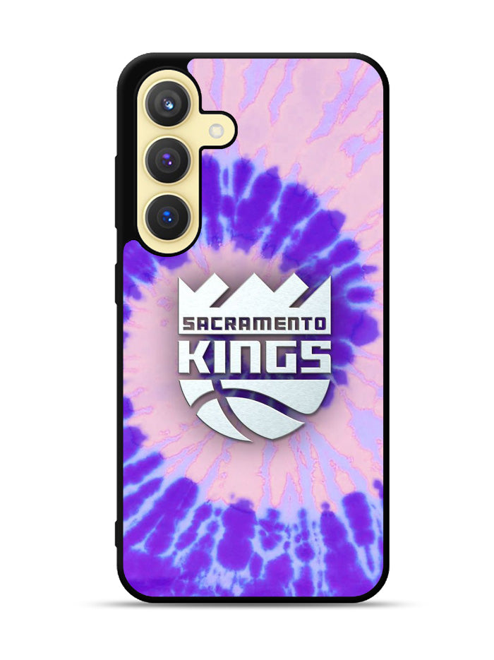 Sacramento Kings Tie Dye Style Logo Samsung Galaxy S25 Plus 5G , Samsung Galaxy S25+ 5G Case