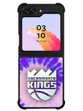 Sacramento Kings Tie Dye Style Logo Samsung Galaxy Z Flip 5 5G 2023 Case
