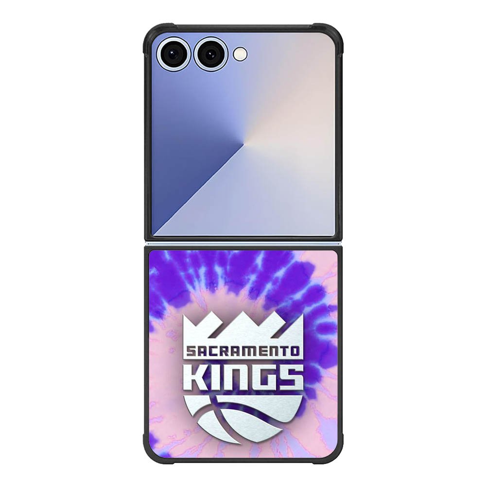 Sacramento Kings Tie Dye Style Logo Samsung Galaxy Z Flip 7 5G Case