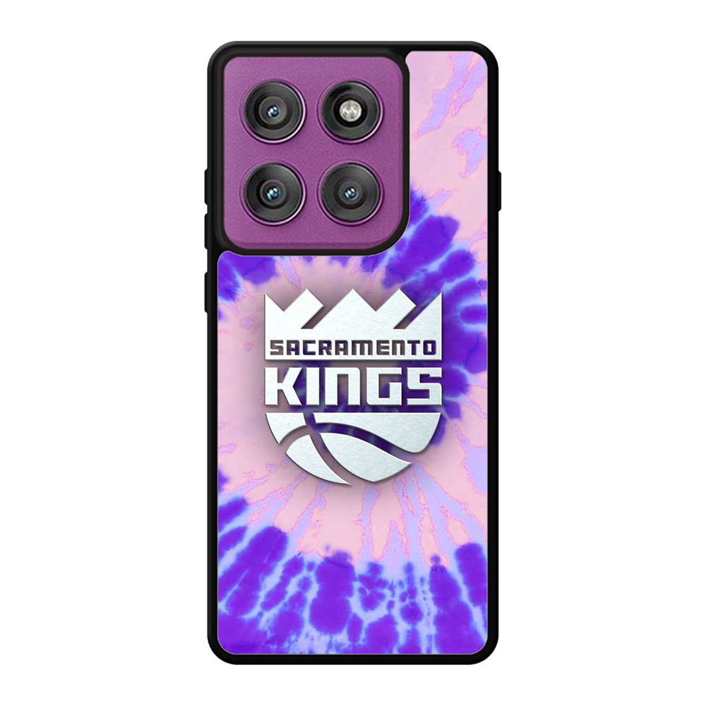 Sacramento Kings Tie Dye Style Logo Motorola Moto Edge 60 Pro Case