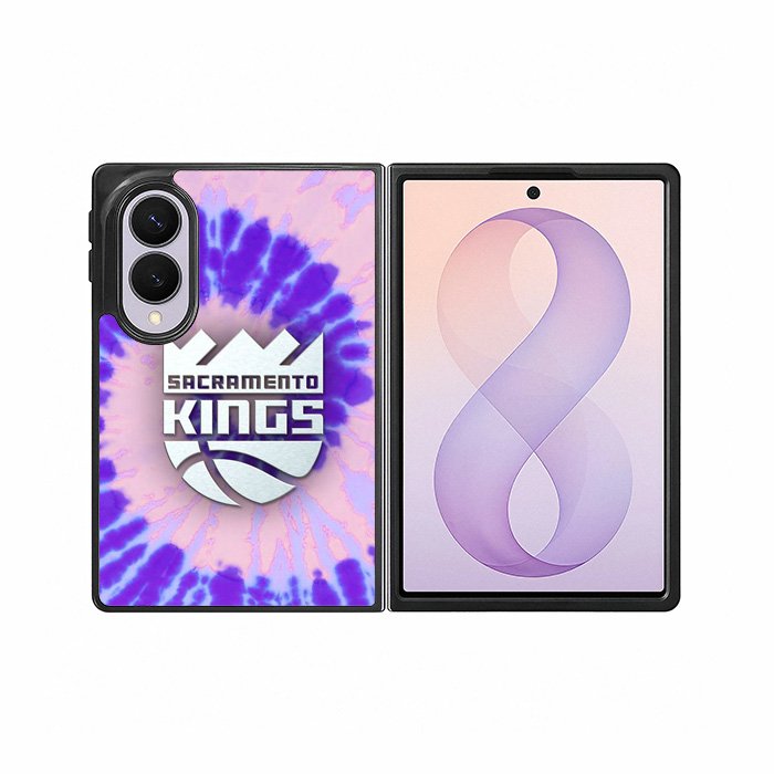 Sacramento Kings Tie Dye Style Logo Samsung Galaxy Z Fold 8 Case
