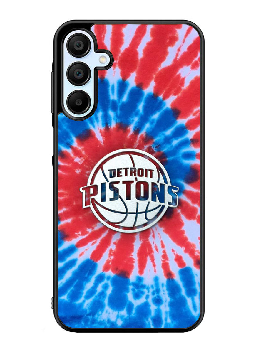 Detroit Pistons Tie Dye Style Logo Samsung Galaxy A25 5G Case