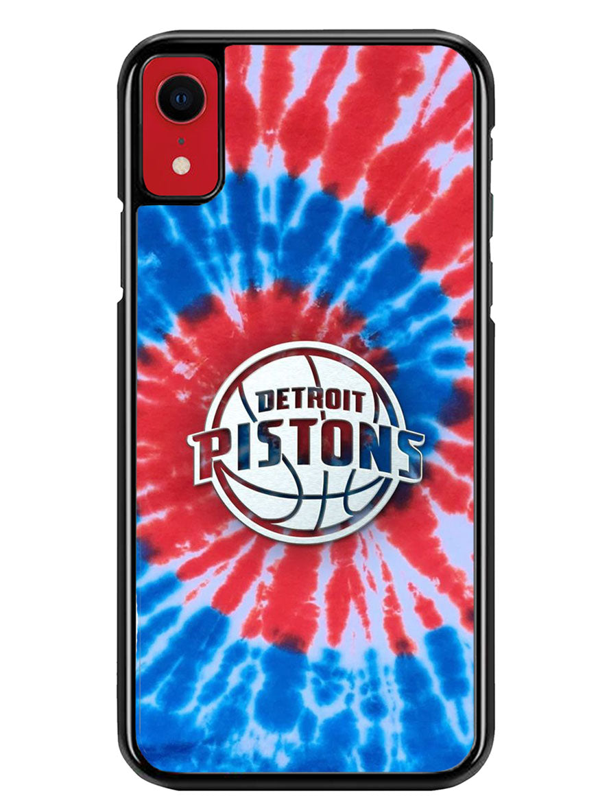 Detroit Pistons Tie Dye Style Logo iPhone XR Case
